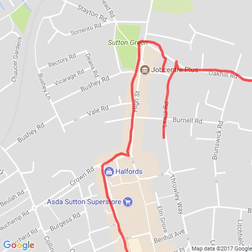 Sutton Route 5 Scribble Maps